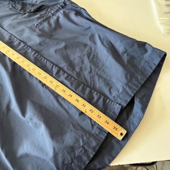 Everlane ReNew Anorak Full Zip Trench Coat Rain Jacket Womens SMALL Navy Blue - Picture 7 of 8